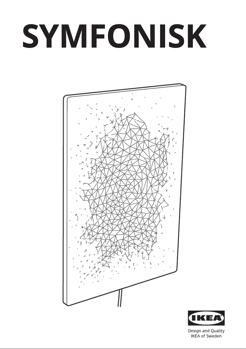 Image de la première page du manuel de l'appareil SYMFONISK 805.396.85