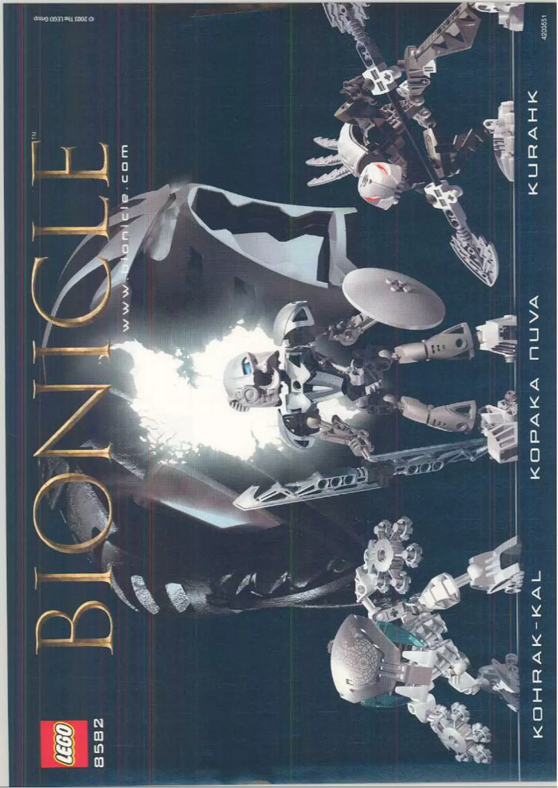 Page 1 de la notice Manuel utilisateur Lego Bionicle 8582