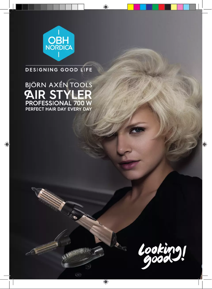 Page n°1 - Manuel utilisateur OBH Nordica Bjorn Axen Air Styler Professional 700W 3586