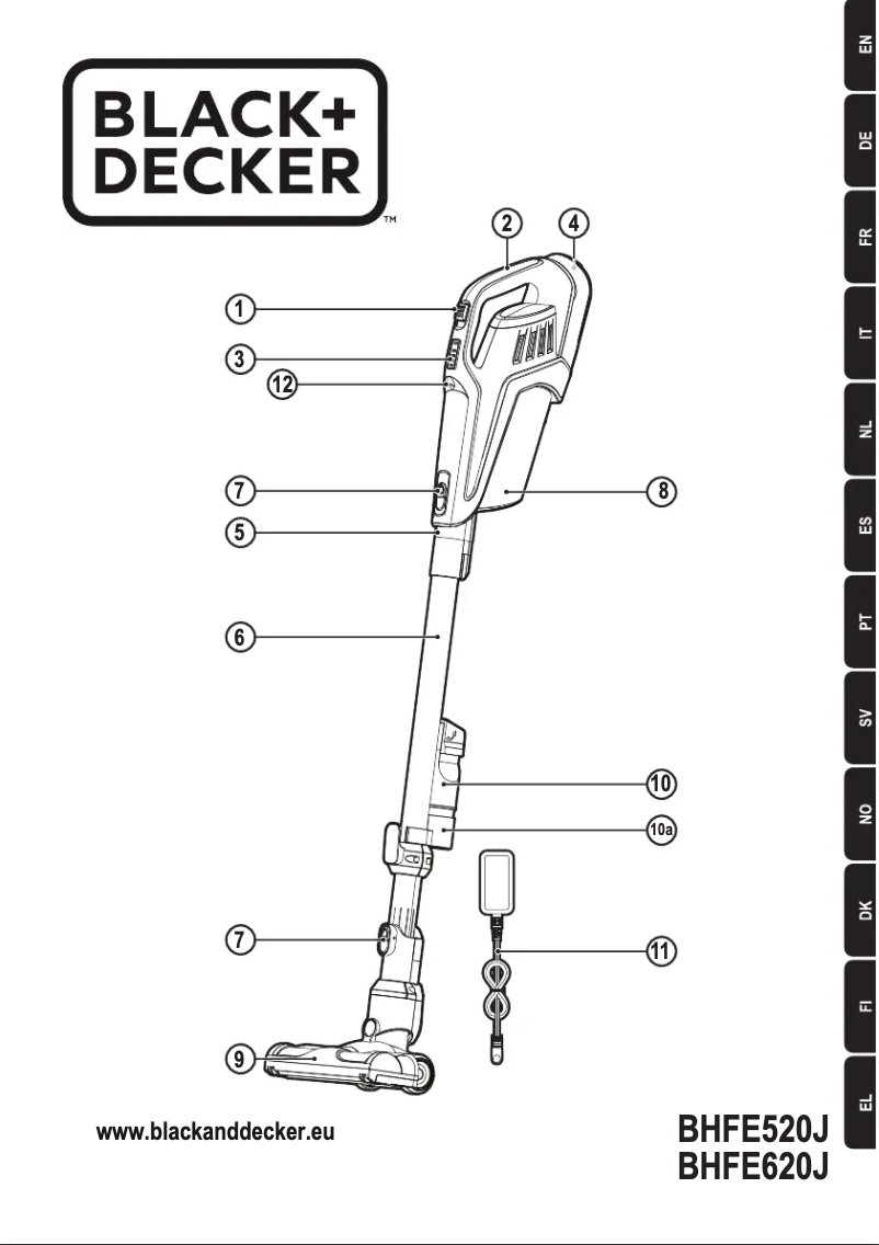 Page 1 de la notice Manuel utilisateur Black & Decker BHFE520J