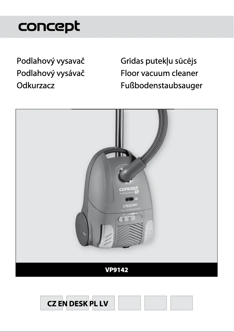 Page 1 de la notice Manuel utilisateur Concept VP-9142