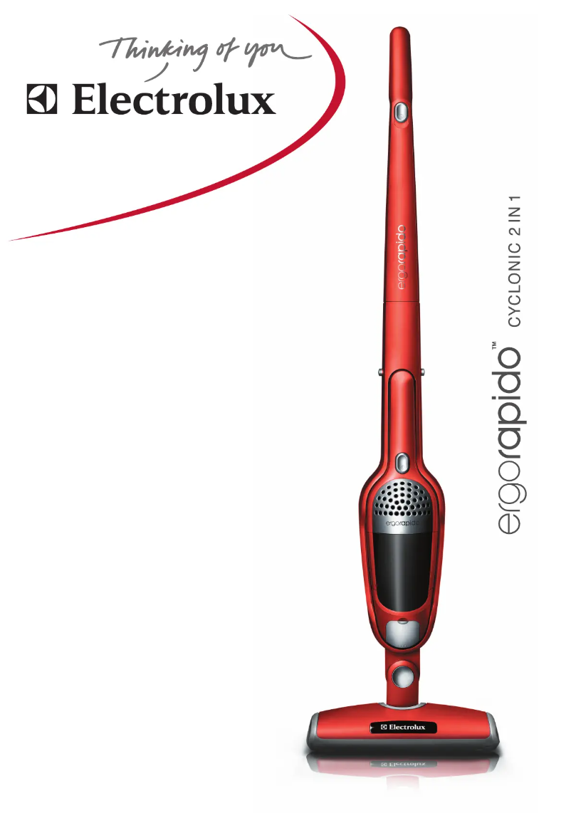 Page 1 de la notice Manuel utilisateur Electrolux ErgoRapido ZB271