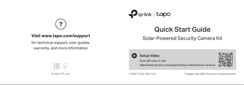 Page 1 de la notice Manuel utilisateur TP-Link Tapo C425 KIT