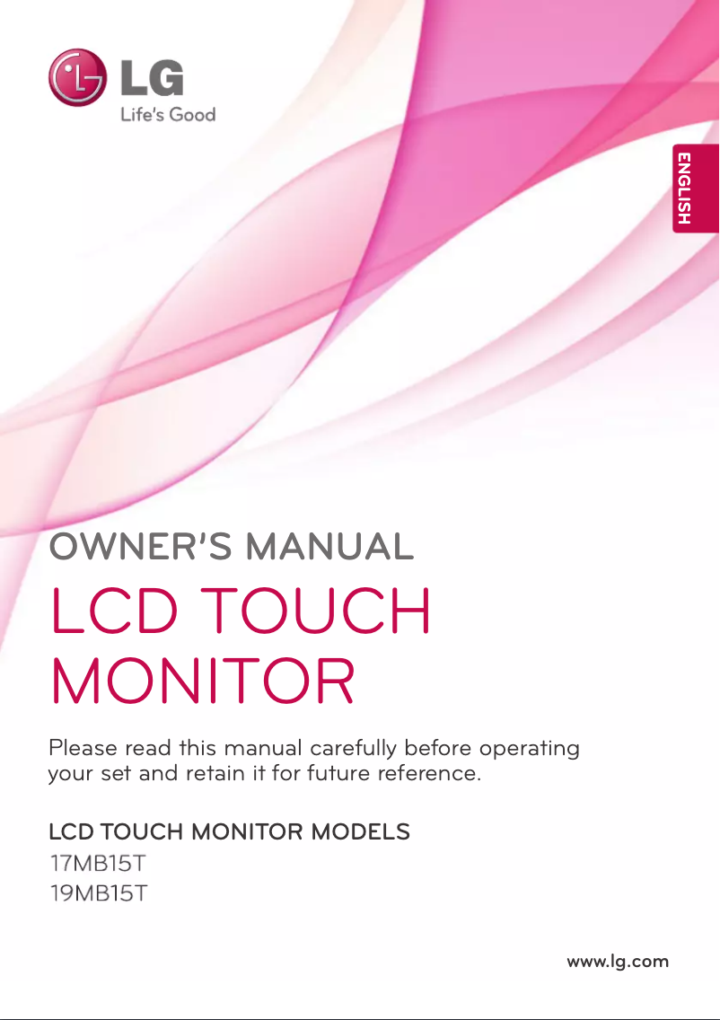 Página 1 del manual Manual de usuario LG 19MB15T