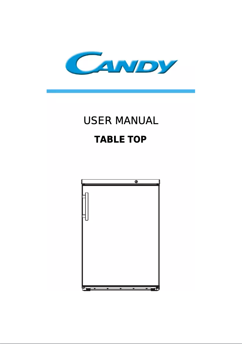 Page n°1 - Manuel utilisateur Candy CKTUS 606W