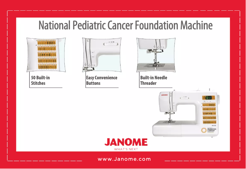 Page n°1 - Fiche technique Janome NPCF50