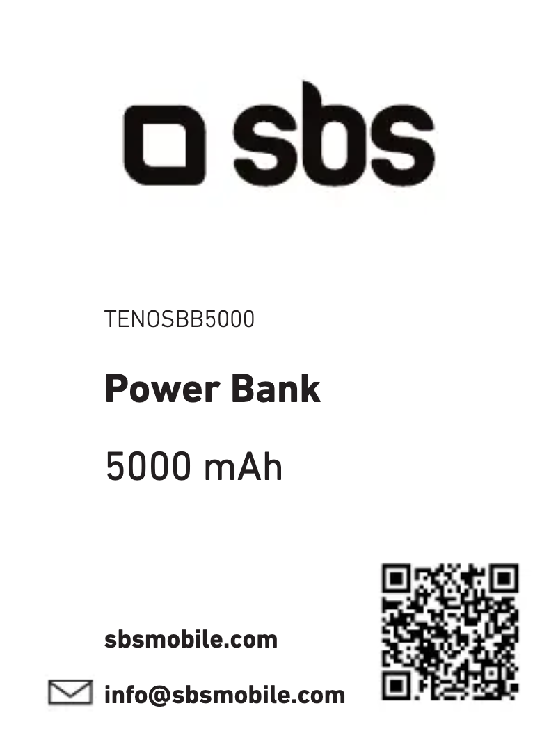 Imagen de la primera página del manual del dispositivo Power Bank 5000 mAh