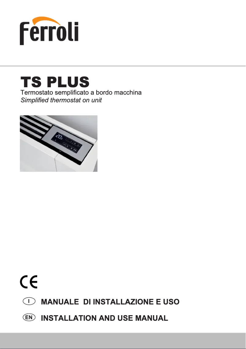 Page n°1 - Manuel utilisateur Ferroli Jolly Plus 2