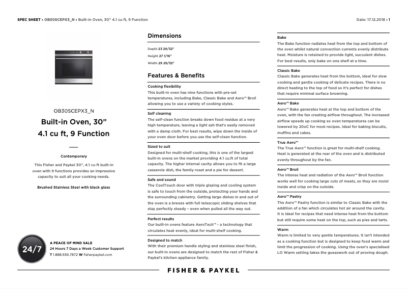 Image de la première page du manuel de l'appareil OB30SCEPX3_N