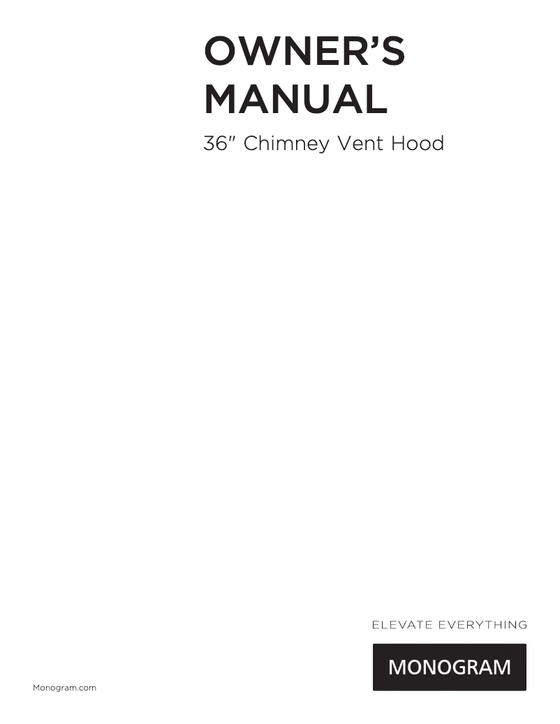 First page image of the manual for ZV800BJBB
