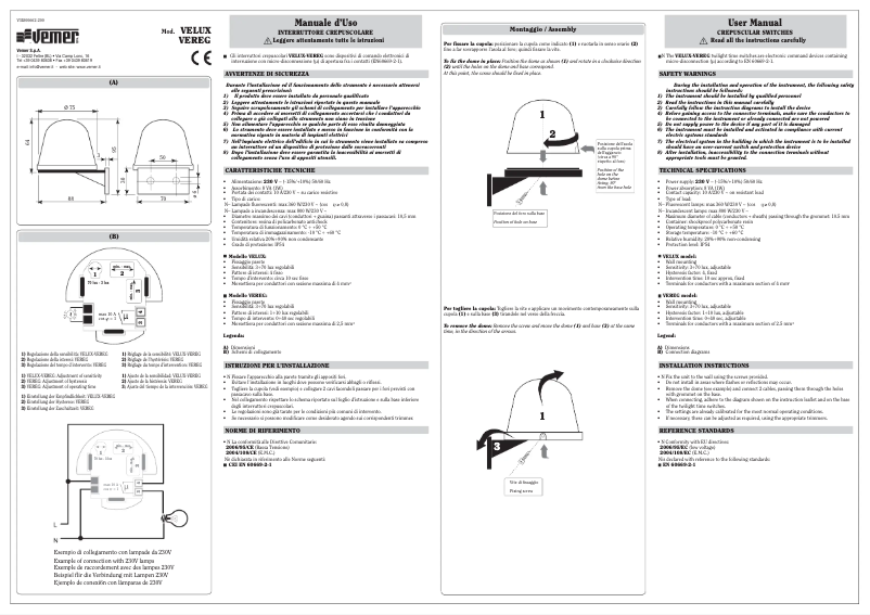 Page 1 de la notice Manuel utilisateur Vemer Velux