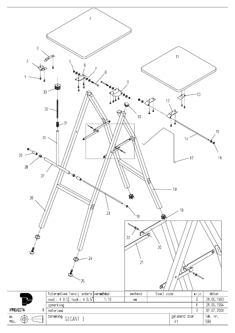 Page n°1 - Manuel utilisateur Projecta Gigant