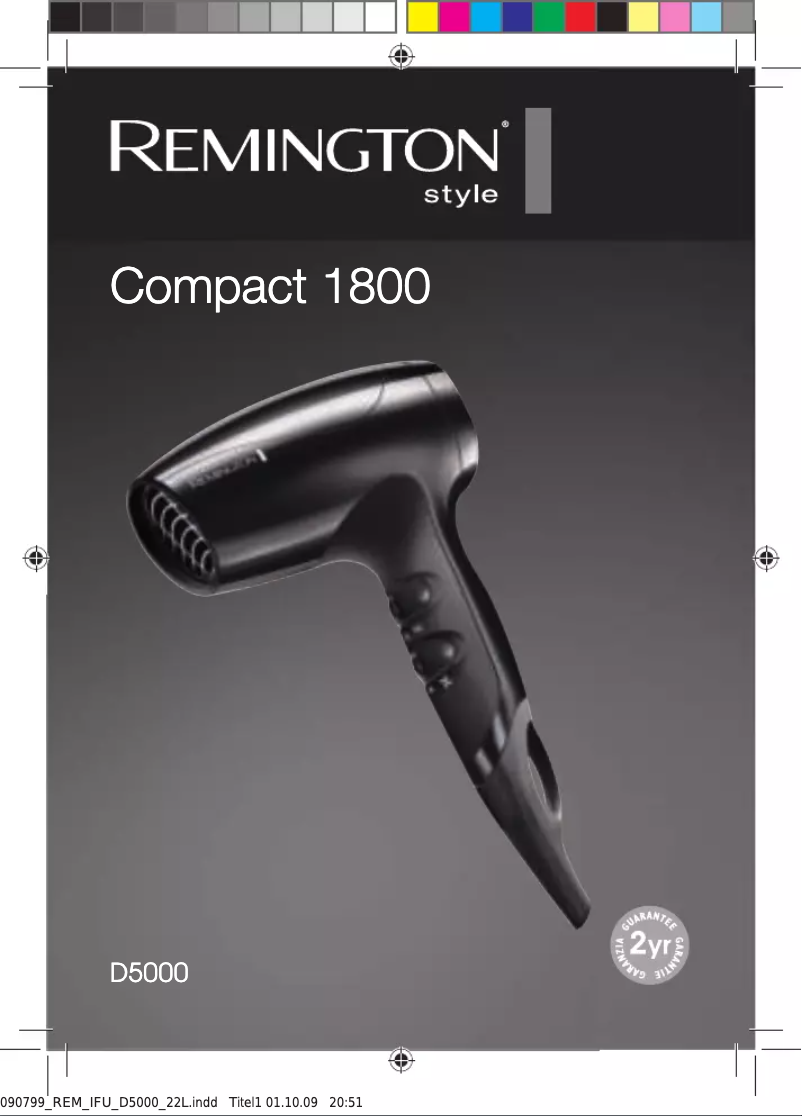 Page n°1 - Manuel utilisateur Remington Compact 1800 D5000