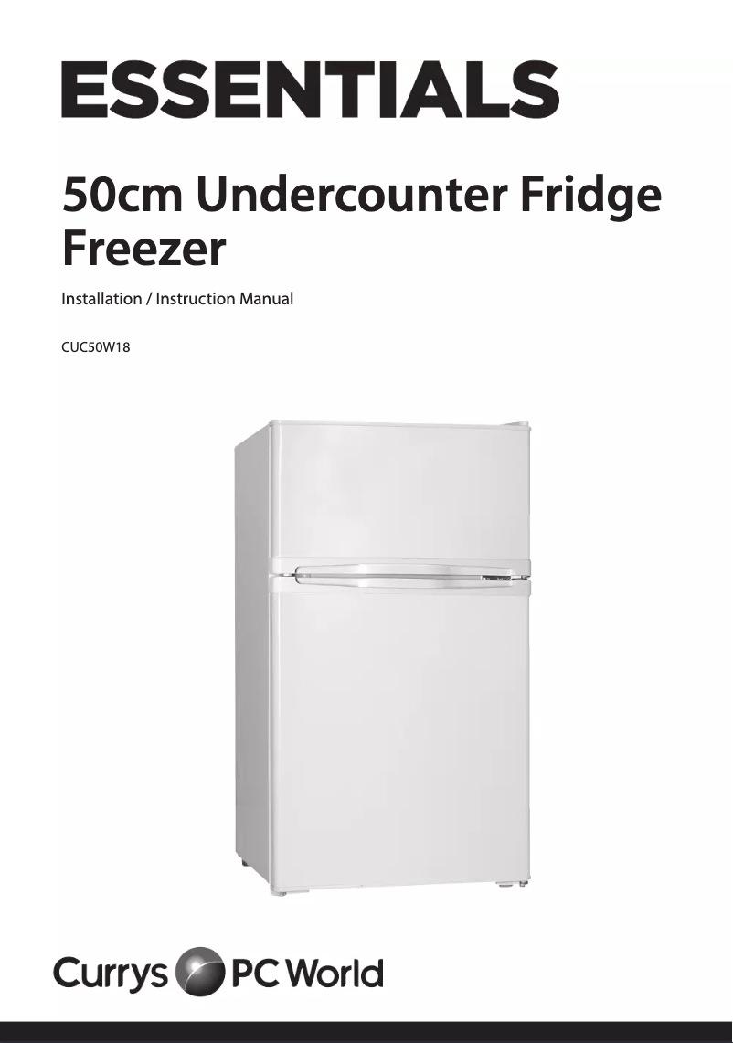 Page n°1 - Manuel utilisateur Currys Essentials CUC50W18