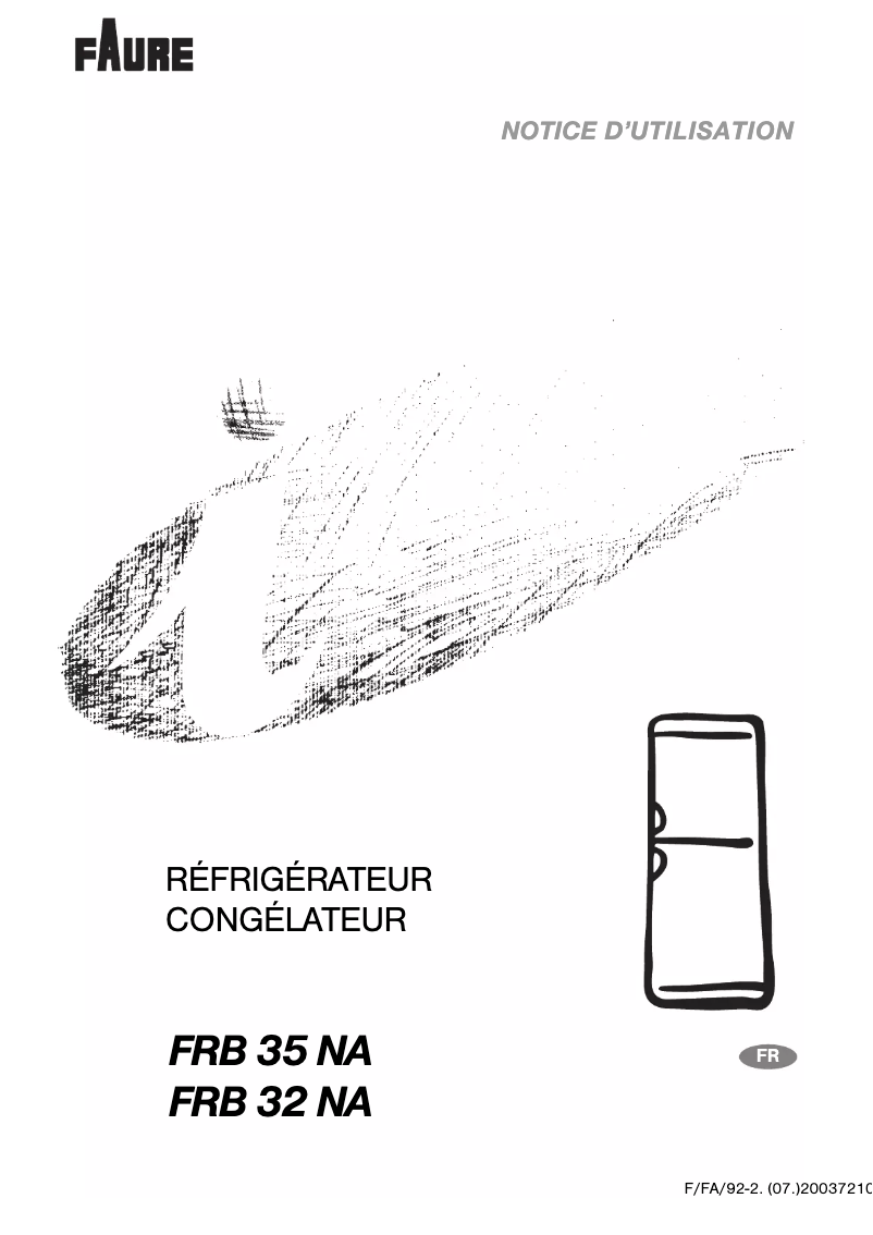 Image de la première page du manuel de l'appareil FRB35NA