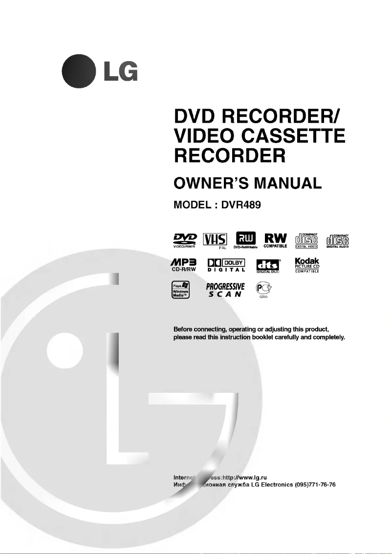 Página 1 del manual Manual de usuario LG DVR489