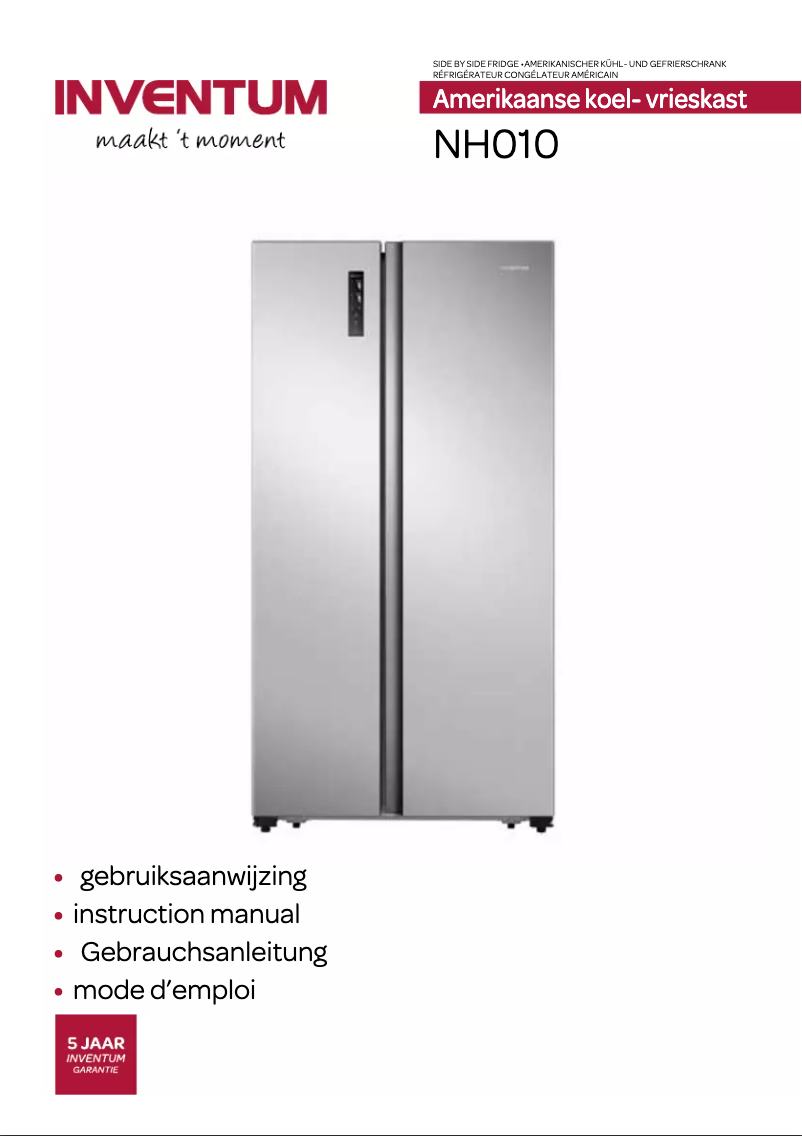 Page n°1 - Manuel utilisateur Inventum NH010