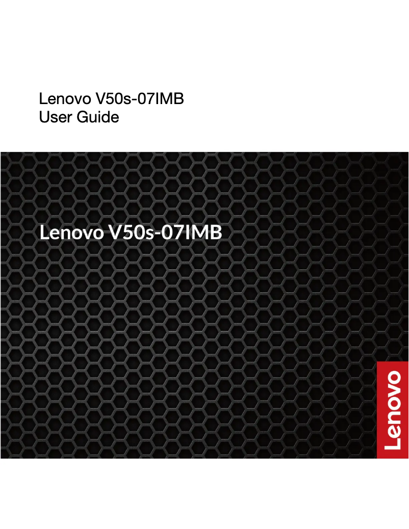 Image de la première page du manuel de l'appareil V50s 07IMB