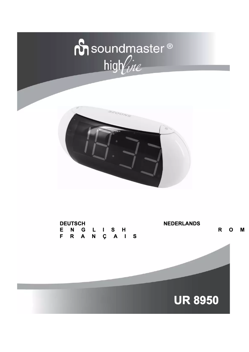 Image de la première page du manuel de l'appareil UR8950