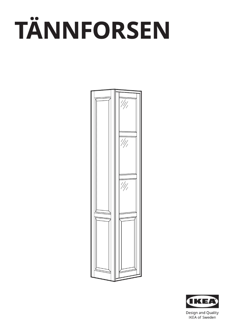 Image de la première page du manuel de l'appareil TÄNNFORSEN 105.351.10