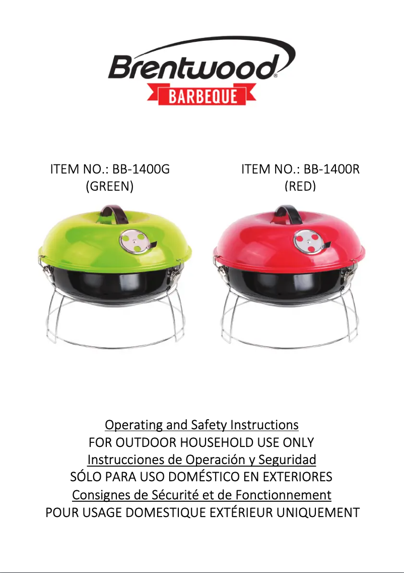 Page 1 de la notice Manuel utilisateur Brentwood BB-6X20SS