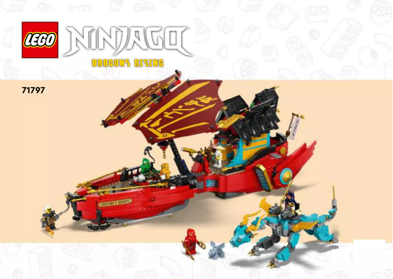 Page 1 de la notice Manuel utilisateur Lego Ninjago 71797
