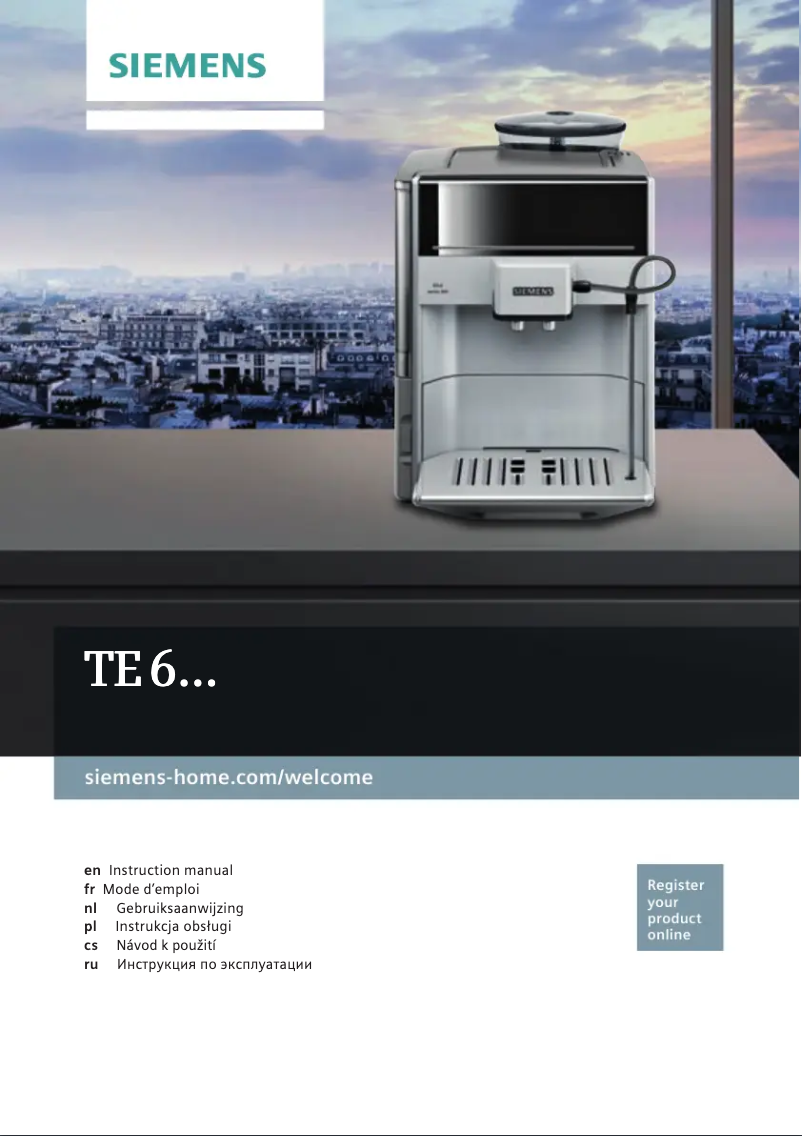 Page n°1 - Manuel utilisateur Siemens EQ.9 s300 TE603209RW