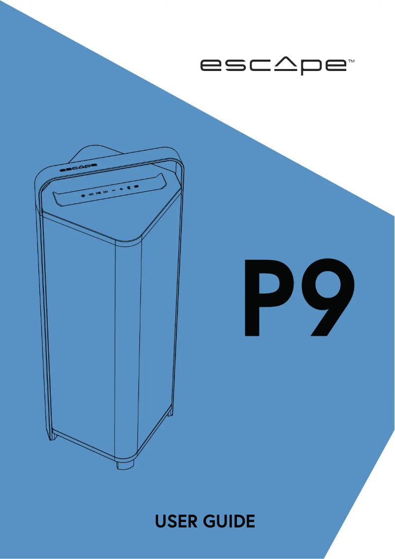 Page n°1 - Manuel utilisateur Escape P9