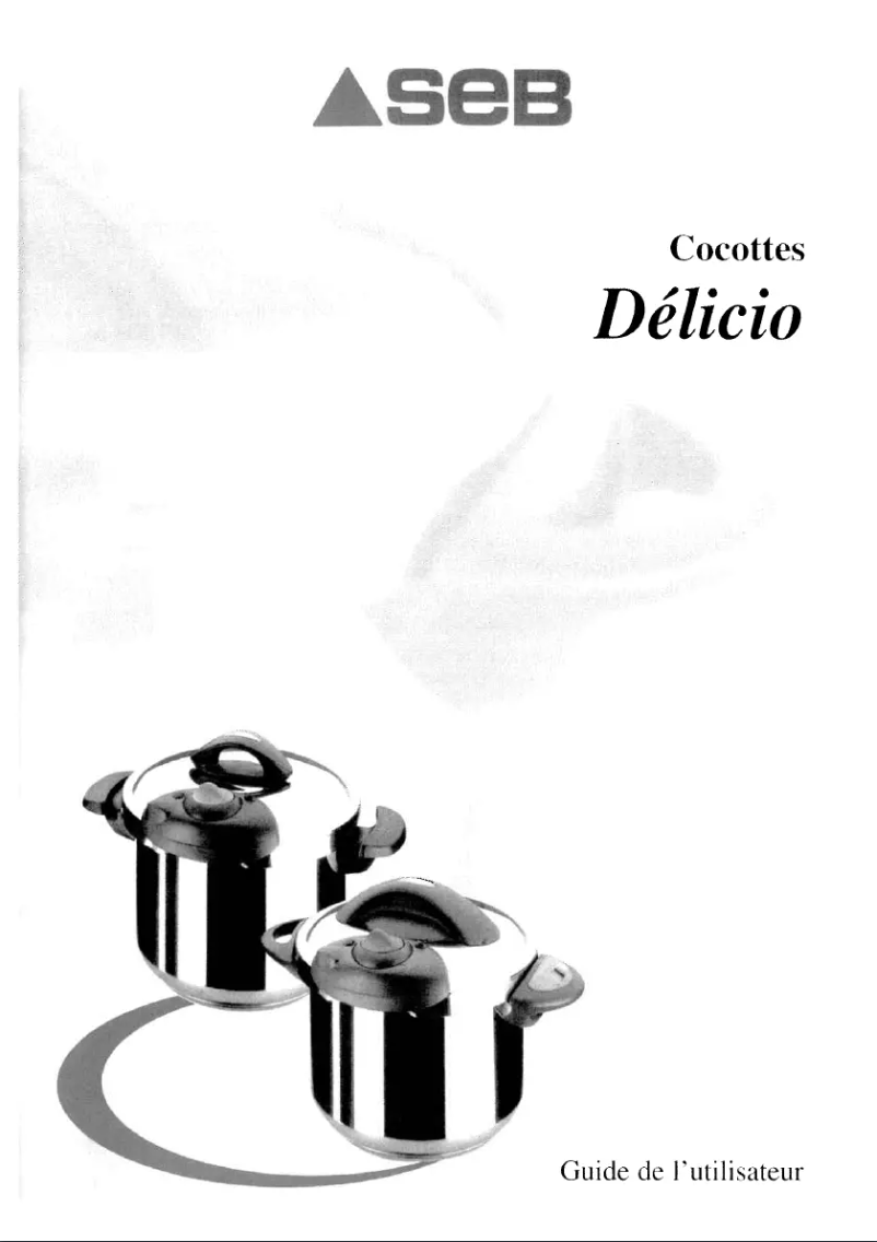 Page n°1 - Manuel utilisateur SEB Delicio 4285