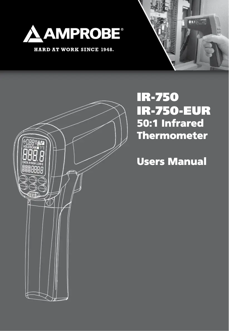 Page 1 de la notice Manuel utilisateur Amprobe IR-750