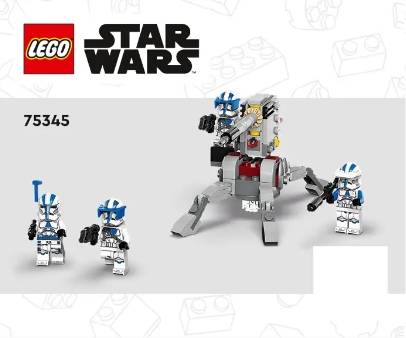 Page n°1 - Consignes visuelles Lego Star Wars 75345