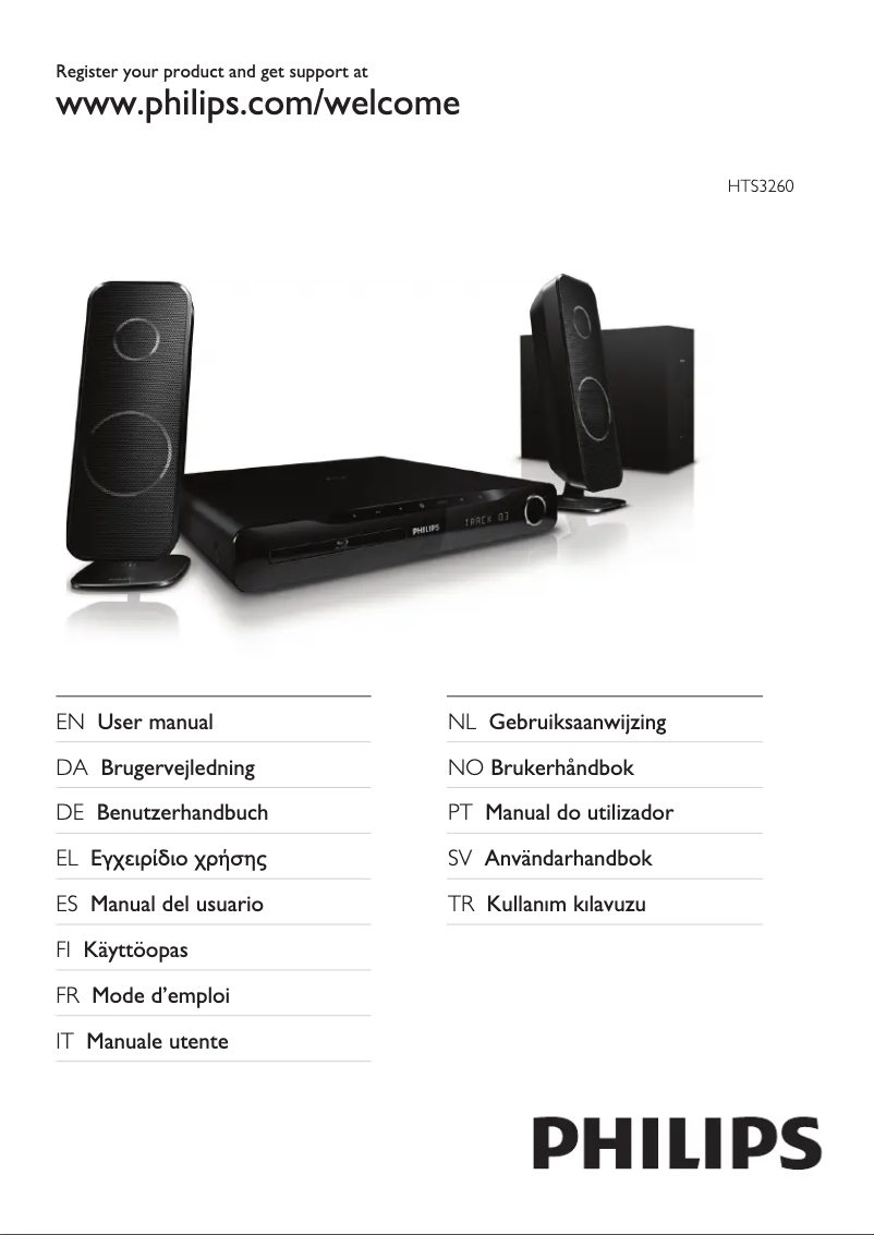 Page n°1 - Manuel utilisateur Philips HTS3260