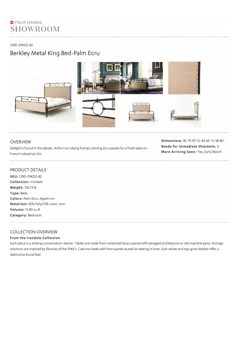 Page 1 de la notice Manuel utilisateur Four Hands CIRD-29KD2-B2