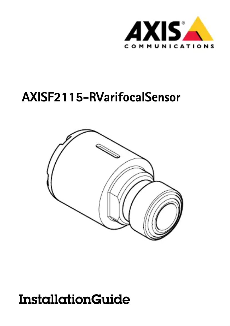 Page 1 de la notice Manuel utilisateur Axis F2115-R