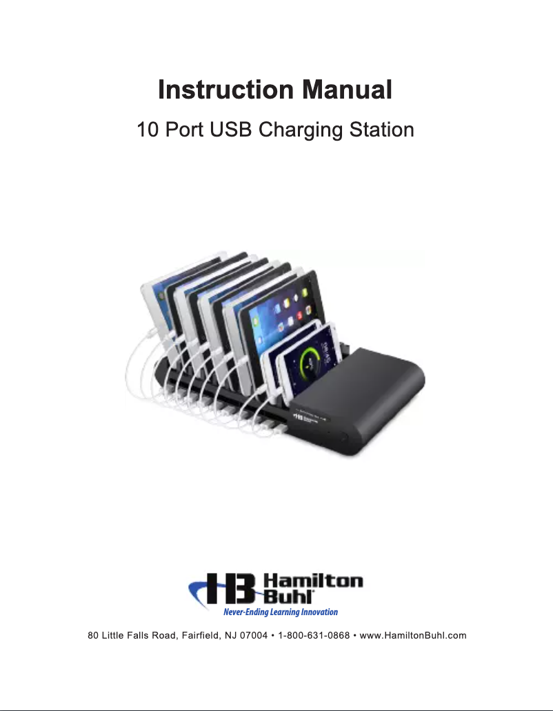 Page 1 de la notice Manuel utilisateur Hamilton Buhl LTT10