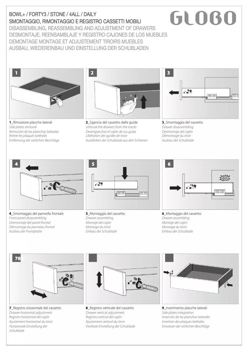 Page 1 de la notice Manuel utilisateur Globo SSM85Y