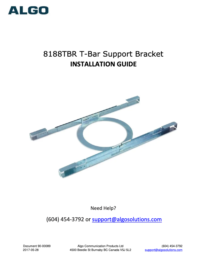 Image de la première page du manuel de l'appareil 8188TBR