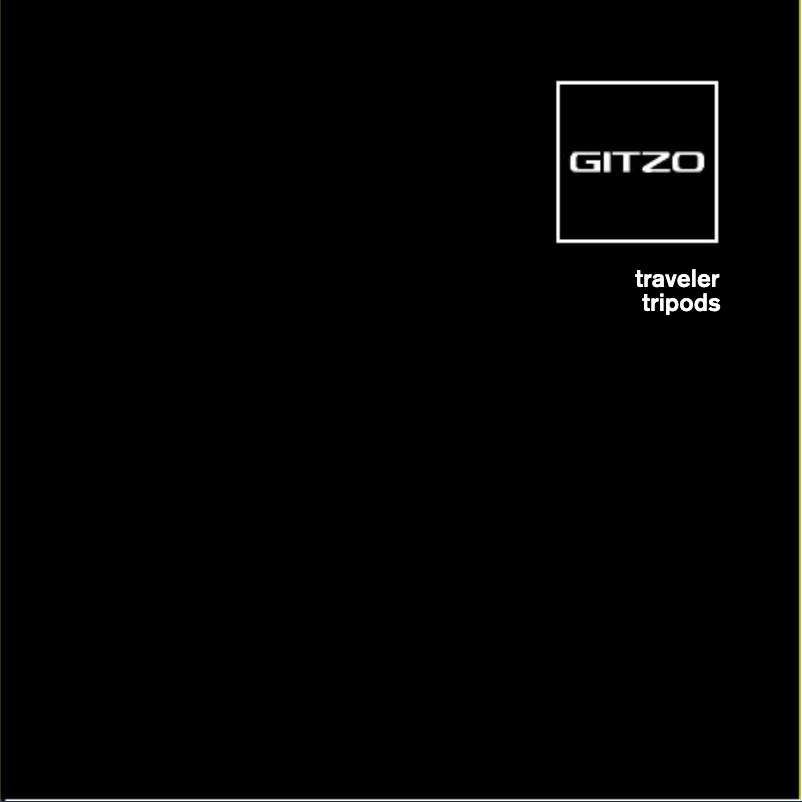 Page n°1 - Manuel utilisateur Gitzo Traveler GIGT1545T