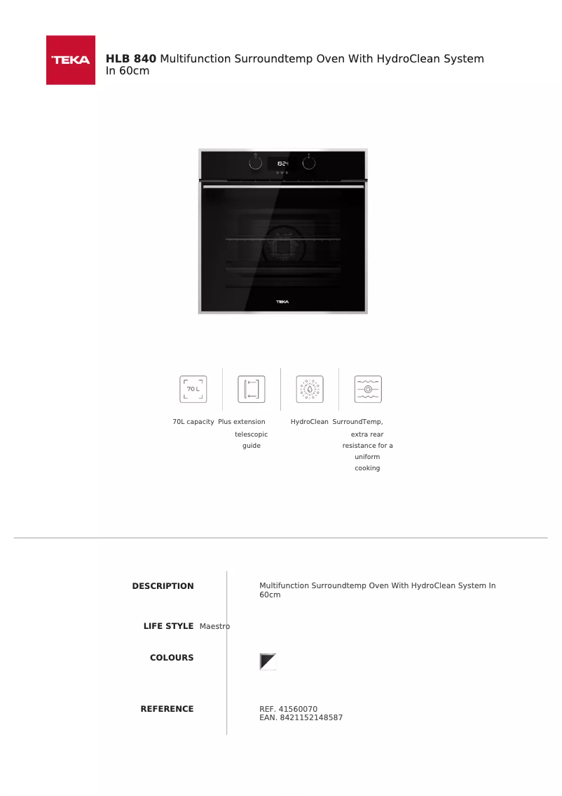 Image de la première page du manuel de l'appareil HLB 840