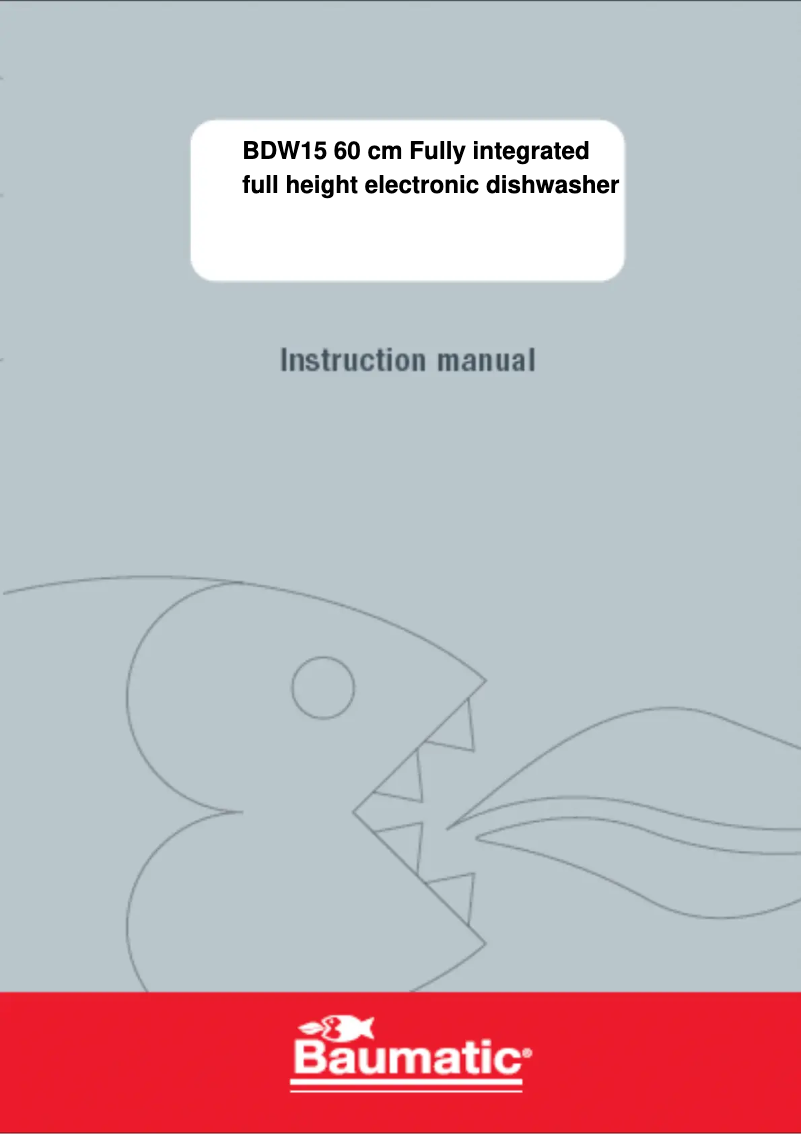 Página 1 del manual Manual de usuario Baumatic BDW15