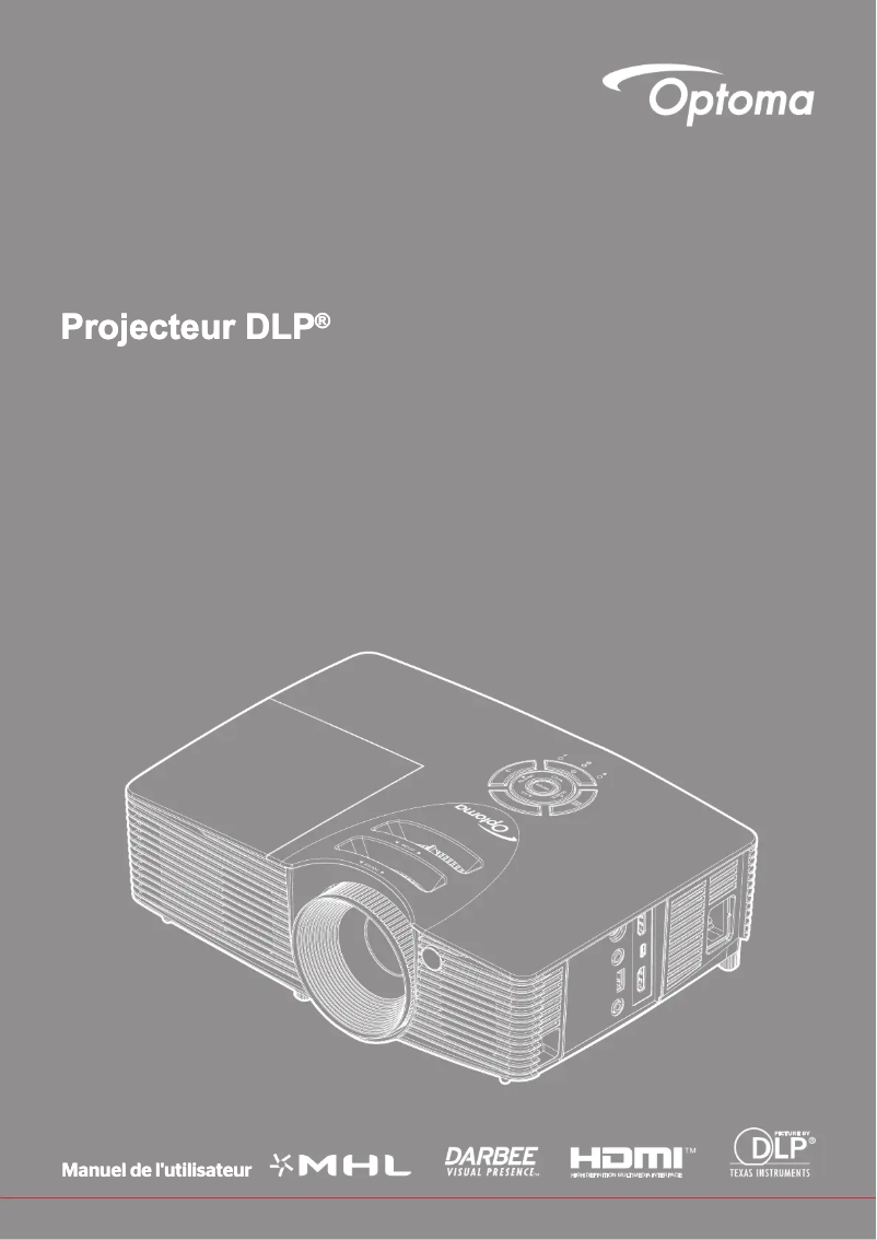 Page 1 de la notice Manuel utilisateur Optoma HD28DSE