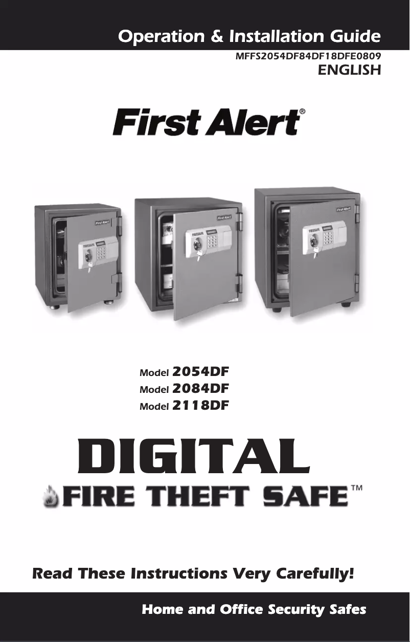 Page 1 de la notice Manuel utilisateur First Alert 2054DF