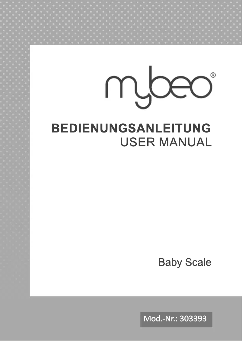 Page 1 de la notice Manuel utilisateur Mybeo 303393