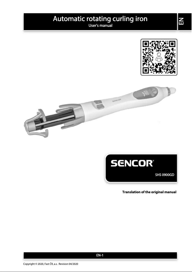 Image de la première page du manuel de l'appareil SHS 0900GD