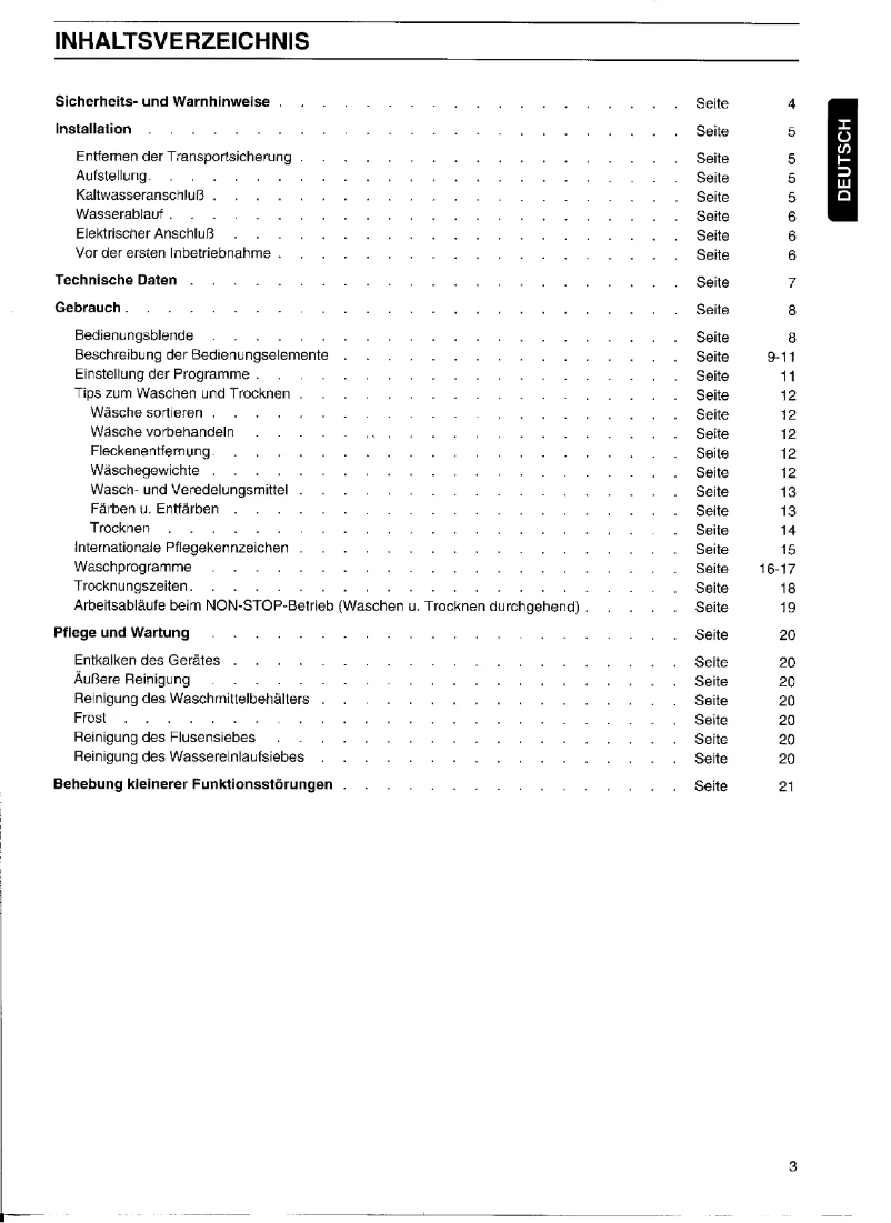 Image de la première page du manuel de l'appareil WTF 2270