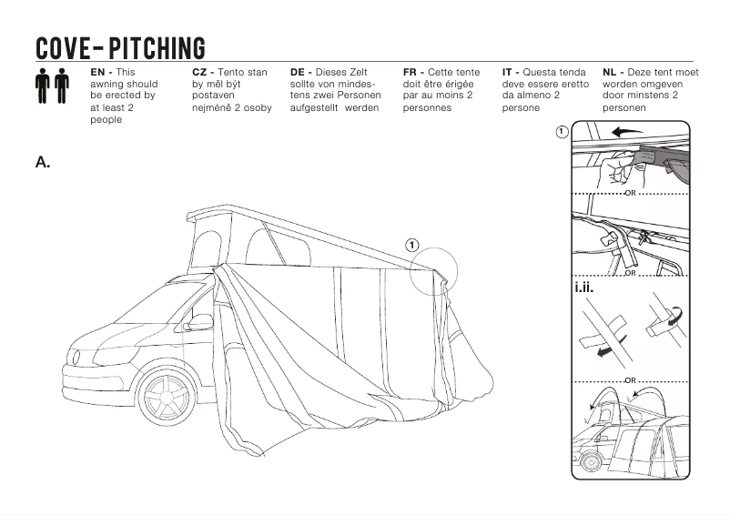 Page 1 de la notice Manuel utilisateur Vango Cove Low