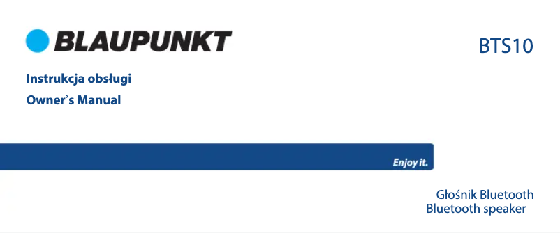 Page n°1 - Manuel utilisateur Blaupunkt BT02RD