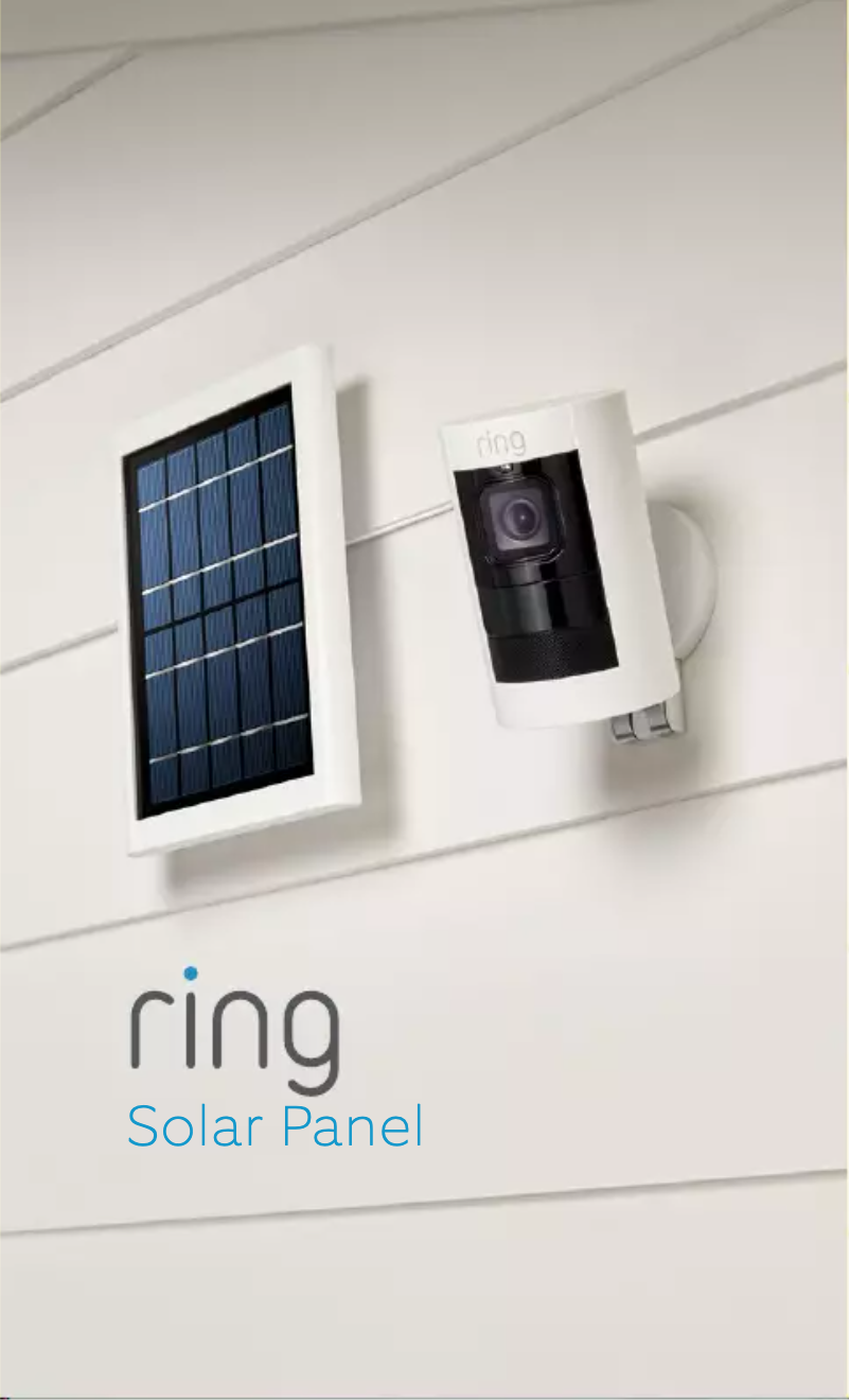 Page 1 de la notice Manuel utilisateur Ring Spotlight Cam Plus Solar