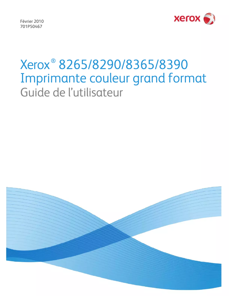 Page n°1 - Manuel utilisateur Xerox 8265
