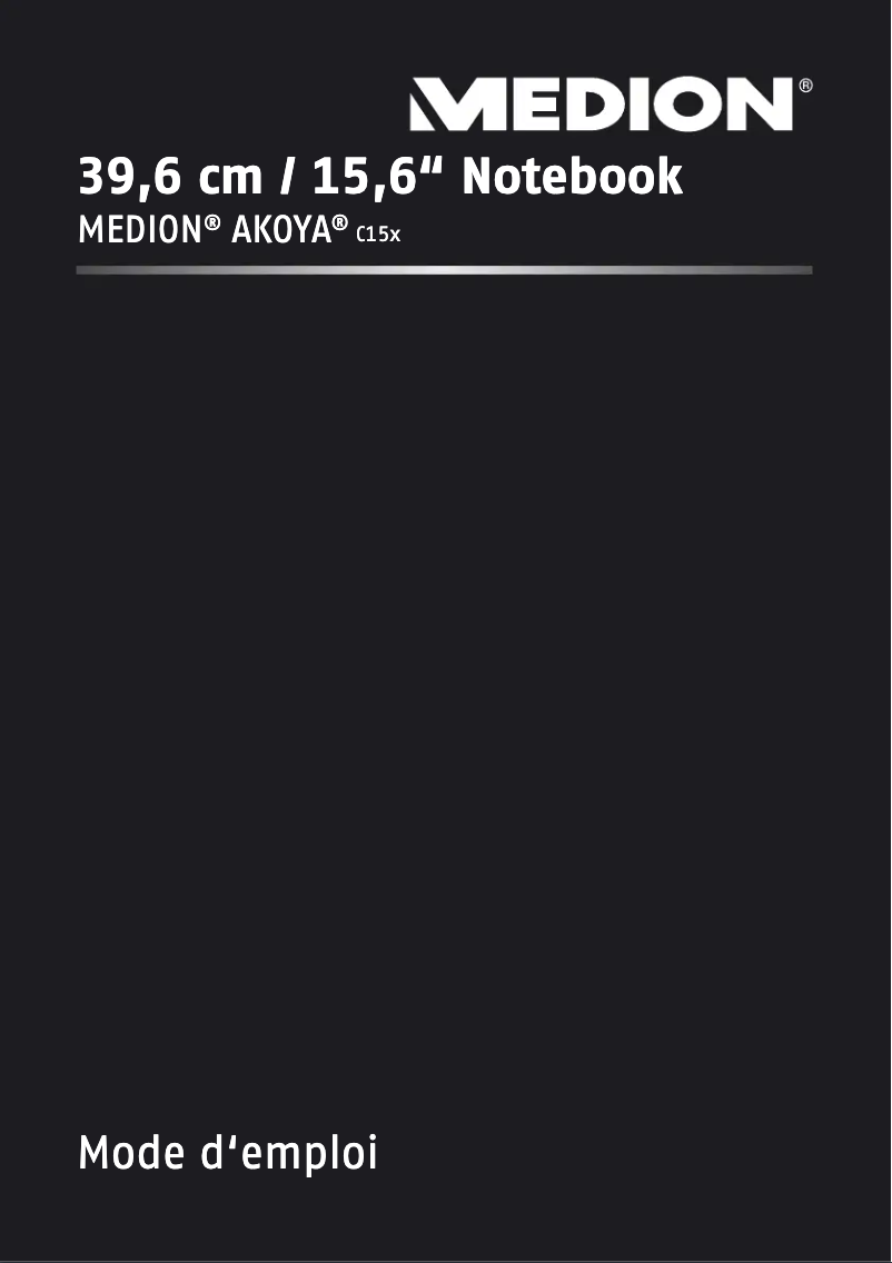 Image de la première page du manuel de l'appareil Akoya E6239 MD99689